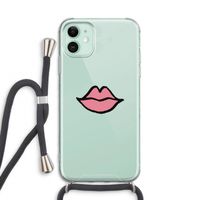 Kusje: iPhone 11 Transparant Hoesje met koord
