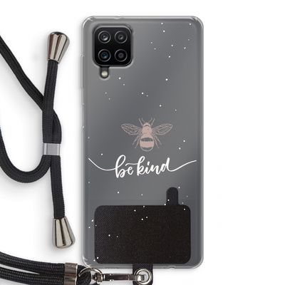 Be(e) kind: Samsung Galaxy A12 Transparant Hoesje met koord