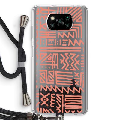 Marrakech Pink: Xiaomi Poco X3 Pro Transparant Hoesje met koord