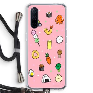 Happy bento friends: OnePlus Nord CE 5G Transparant Hoesje met koord