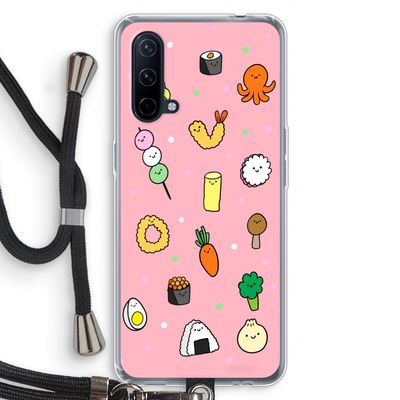 Happy bento friends: OnePlus Nord CE 5G Transparant Hoesje met koord