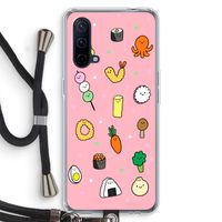 Happy bento friends: OnePlus Nord CE 5G Transparant Hoesje met koord