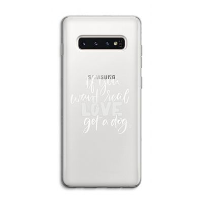 Partner in crime: Samsung Galaxy S10 4G Transparant Hoesje