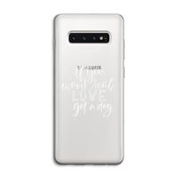Partner in crime: Samsung Galaxy S10 4G Transparant Hoesje