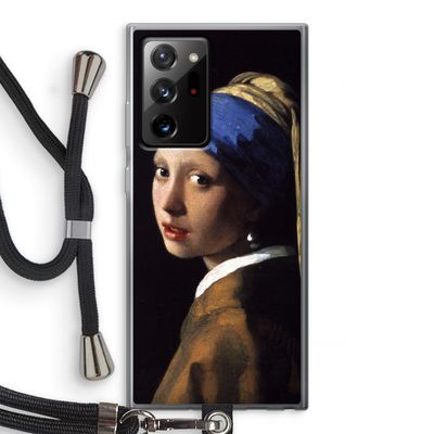 The Pearl Earring: Samsung Galaxy Note 20 Ultra / Note 20 Ultra 5G Transparant Hoesje met koord