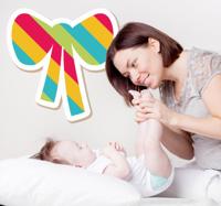 Regenboog Kleuren Strik Muursticker