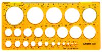 Aristo AR-5031 Cirkelsjabloon 1-36 Mm 25 Cirkels