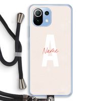 Strawberry Milkshake: Xiaomi Mi 11 Lite Transparant Hoesje met koord