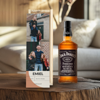 Whiskey in bedrukte kist - Jack Daniels