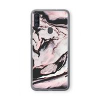 Roze stroom: Samsung Galaxy A11 Transparant Hoesje Roze stroom: Samsung Galaxy A11 Transparant Hoesje