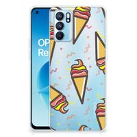 OPPO Reno 6 5G Siliconen Case Icecream - thumbnail