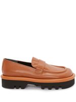 JW Anderson mocassins Bumper-Tube à semelle crantée - Marron