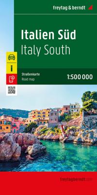 Wegenkaart - landkaart Italien Süd - Italië Zuid | Freytag & Berndt