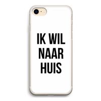 Ik wil naar huis: iPhone 7 Transparant Hoesje