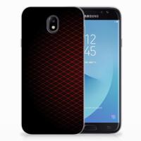 Samsung Galaxy J7 2017 | J7 Pro | TPU bumper | Geruit Rood