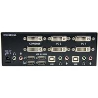 StarTech.com 2-poort Dual DVI USB KVM-switch met Audio en USB 2.0-hub - thumbnail