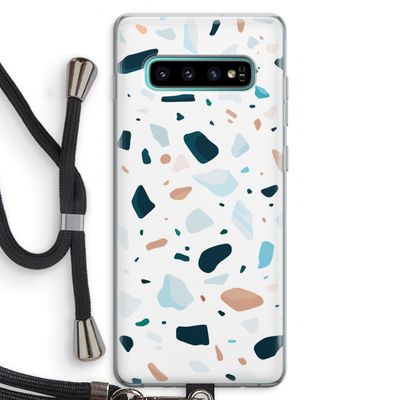 Terrazzo N°13: Samsung Galaxy S10 Plus Transparant Hoesje met koord
