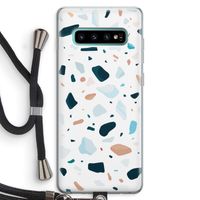 Terrazzo N°13: Samsung Galaxy S10 Plus Transparant Hoesje met koord