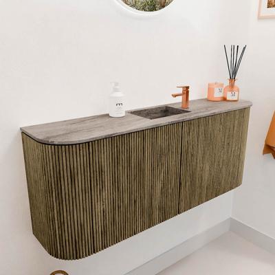 Toiletmeubel Mondiaz Joya Dlux | 103.2 cm | Meubelkleur Dusk | Faye wastafel Oza Wasbak Midden | 1 kraangat