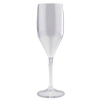Champagneglazen/prosecco flutes transparant 150 ml van onbreekbaar kunststof   -