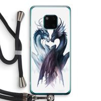 Yin Yang Dragons: Huawei Mate 20 Pro Transparant Hoesje met koord