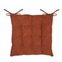 Stof Textile stoelkussen Dandy - wijnrood - 38 x 38 x 5 cm - touwtjes sluiting - ribcord Stof Textile stoelkussen Dandy - wijnrood - 38 x 38 x 5 cm - touwtjes sluiting - ribcord
