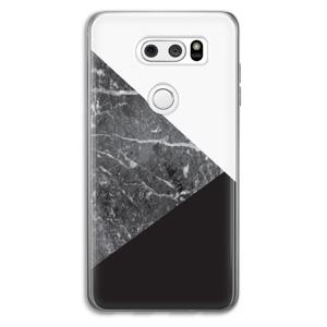 Combinatie marmer: LG V30 Transparant Hoesje