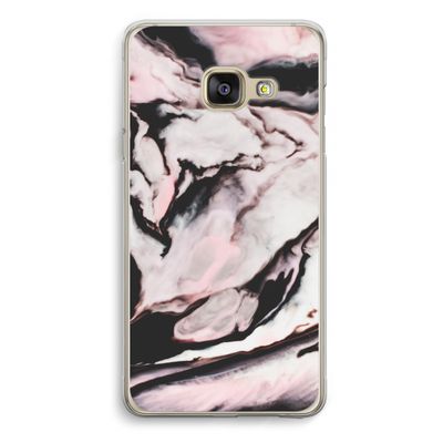 Roze stroom: Samsung A3 (2017) Transparant Hoesje