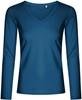 Promodoro XO1560 Women´s V-Neck T-Shirt Long Sleeve - Petrol - XL