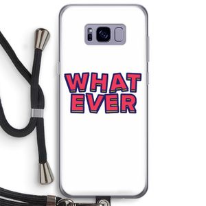 Whatever: Samsung Galaxy S8 Plus Transparant Hoesje met koord