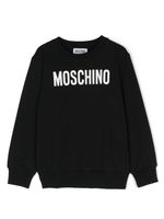 Moschino Kids sweat à logo imprimé - Noir