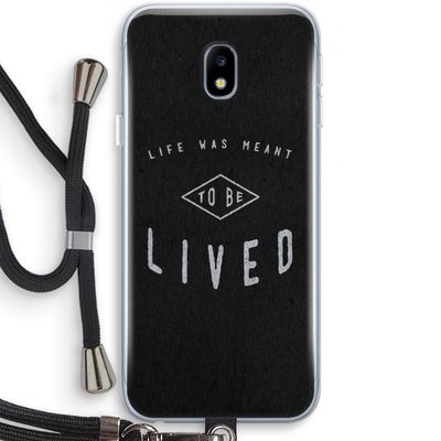 To be lived: Samsung Galaxy J3 (2017) Transparant Hoesje met koord