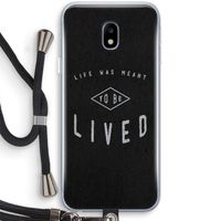 To be lived: Samsung Galaxy J3 (2017) Transparant Hoesje met koord