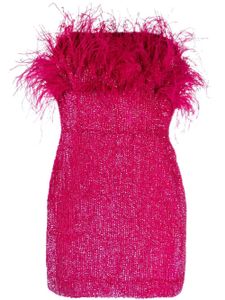 Retrofete robe courte à sequins - Rose