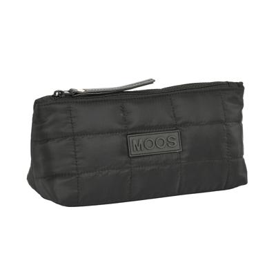 Toilettas voor op School Moos Negro Gestoffeerd Zwart 23 x 12 x 8 cm