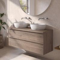 Ben Tendenza voorgemonteerd badmeubel incl. glans witte waskom 121x46x67,8cm congo bruin Ben Tendenza voorgemonteerd badmeubel incl. glans witte waskom 121x46x67,8cm congo bruin
