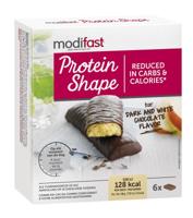 Modifast Protein shape reep pure & witte choco 6 x 31 gram Modifast Protein shape reep pure & witte choco 6 x 31 gram