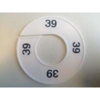 Maatring 9cm wit/zwart 39