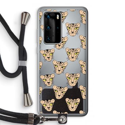 Tijger: Huawei P40 Pro Transparant Hoesje met koord