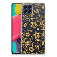 Samsung Galaxy M53 | TPU Case | Gouden Bloemen