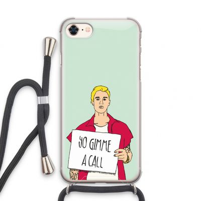Gimme a call: iPhone 7 Transparant Hoesje met koord