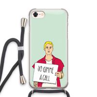 Gimme a call: iPhone 7 Transparant Hoesje met koord