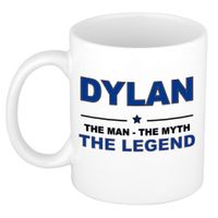 Dylan The man, The myth the legend cadeau koffie mok / thee beker 300 ml - thumbnail