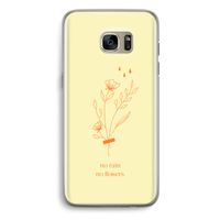 No rain no flowers: Samsung Galaxy S7 Edge Transparant Hoesje