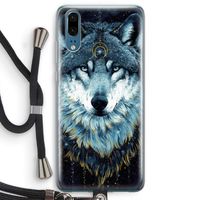 Darkness Wolf: Huawei P20 Transparant Hoesje met koord
