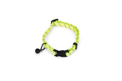 Beeztees Beeztees Nylon Kattenhalsband Reflecterend Geel 24.5-33cm