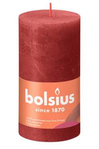 Bolsius Rustiko Shine kaars Cylinder Rood 1 stuk(s)