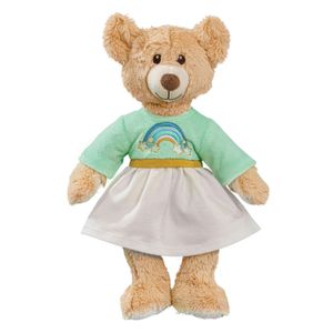 Heless knuffel pluche teddy rainbow 42cm