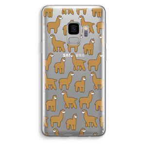 Alpacas: Samsung Galaxy S9 Transparant Hoesje