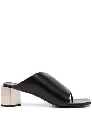 Off-White mules Hexnut 55 mm à talon épais - Noir